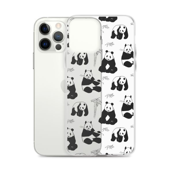 Panda Bears Bamboo iPhone Clear Case
