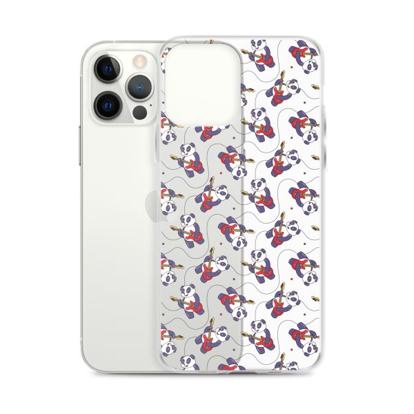 Panda Guitarist iPhone Clear Case