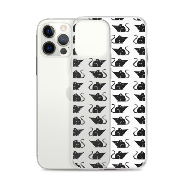 Rat Silhouette iPhone Clear Case
