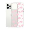 Seamless Elephant Silhouette iPhone Clear Case