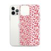 Leopard Heart Print iPhone Clear Case