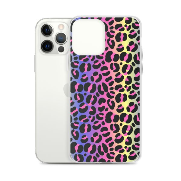 Neon Leopard iPhone Clear Case