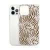 Tiger Print iPhone Clear Case