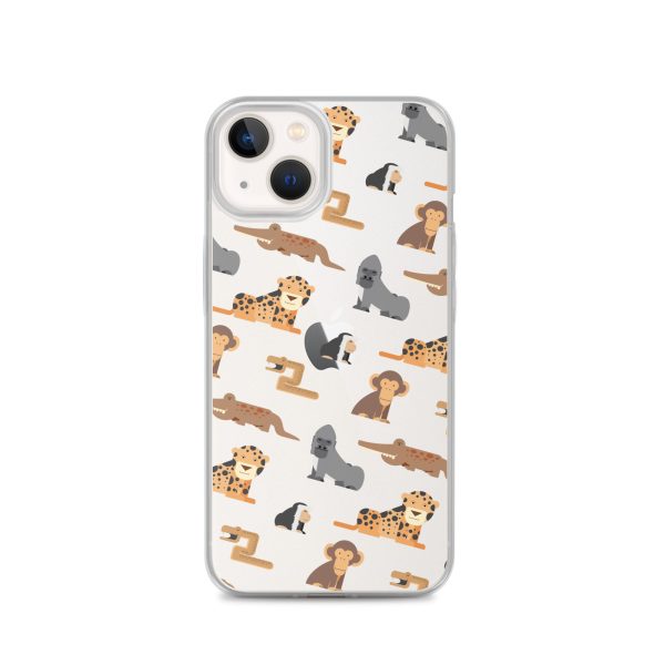 African Jungle Animals iPhone Clear Case