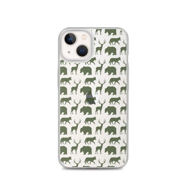 Animals Silhouette iPhone Clear Case