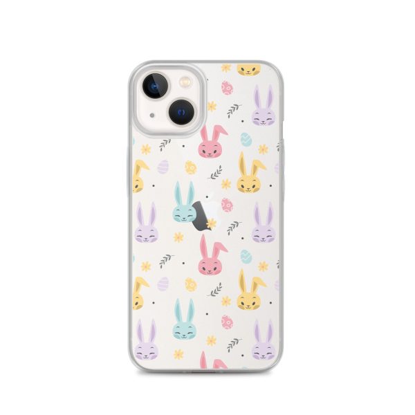 Colorful Bunnies Easter iPhone Clear Case