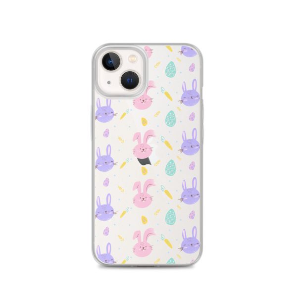 Cute Easter Bunnies iPhone Clear Case