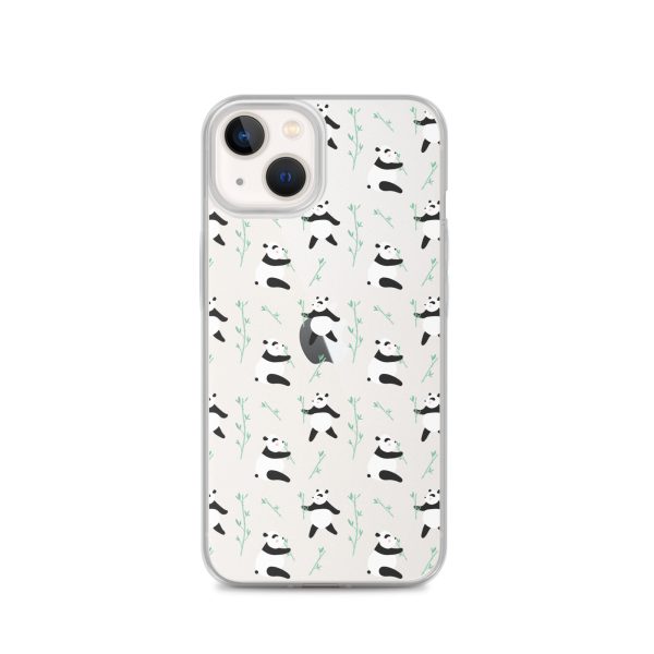 Cute Panda iPhone Clear Case