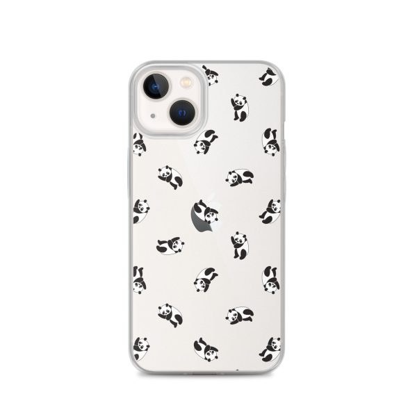 Cute Pandas iPhone Clear Case