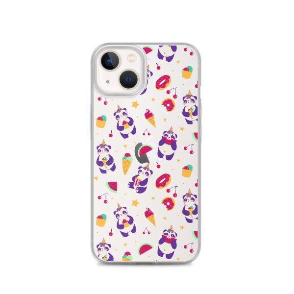 Cute Panda Sweets iPhone Clear Case