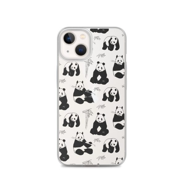 Panda Bears Bamboo iPhone Clear Case
