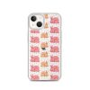 Pink Bunnies iPhone Clear Case