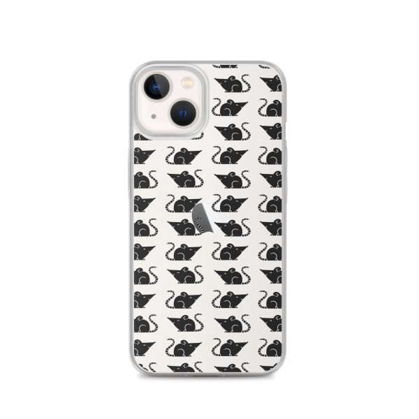 Rat Silhouette iPhone Clear Case