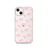 Seamless Elephant Silhouette iPhone Clear Case
