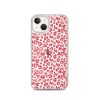 Leopard Heart Print iPhone Clear Case