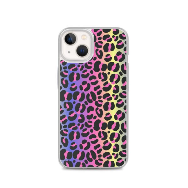 Neon Leopard iPhone Clear Case