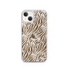 Tiger Print iPhone Clear Case