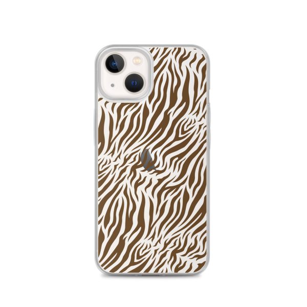 Tiger Print iPhone Clear Case