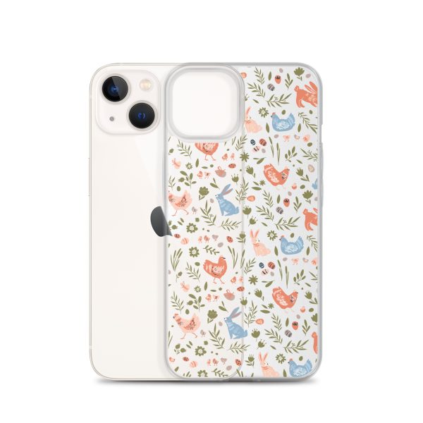 Bunnies and Hens Easter iPhone Clear Case