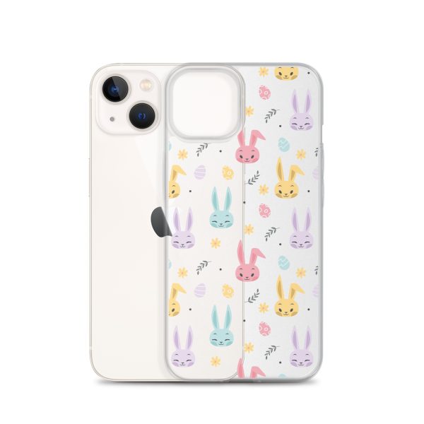 Colorful Bunnies Easter iPhone Clear Case