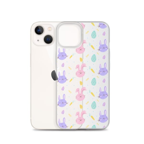Cute Easter Bunnies iPhone Clear Case