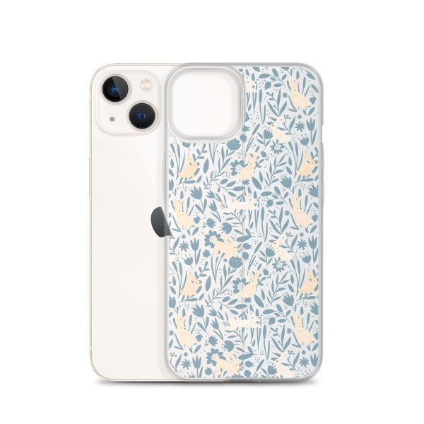Easter Hopping Bunnies iPhone Clear Case