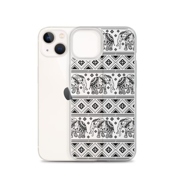 Elephant Mandala iPhone Clear Case