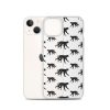 Monkey Silhouette iPhone Clear Case