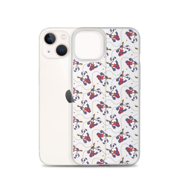 Panda Guitarist iPhone Clear Case