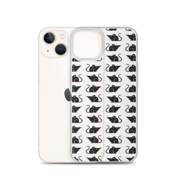 Rat Silhouette iPhone Clear Case