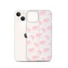 Seamless Elephant Silhouette iPhone Clear Case