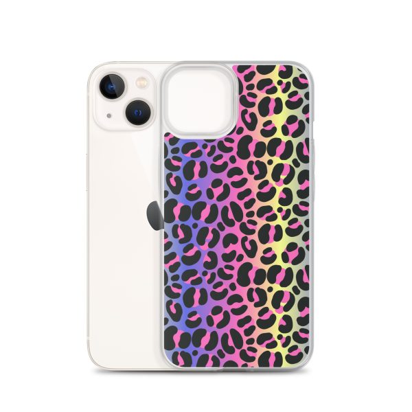 Neon Leopard iPhone Clear Case
