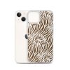 Tiger Print iPhone Clear Case