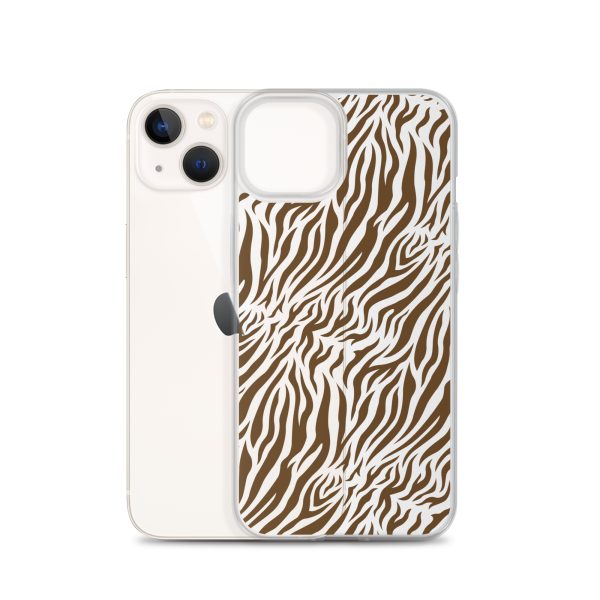 Tiger Print iPhone Clear Case