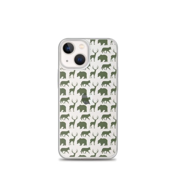 Animals Silhouette iPhone Clear Case