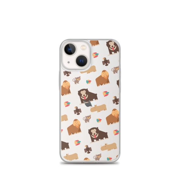 Asian Jungle Animals iPhone Clear Case