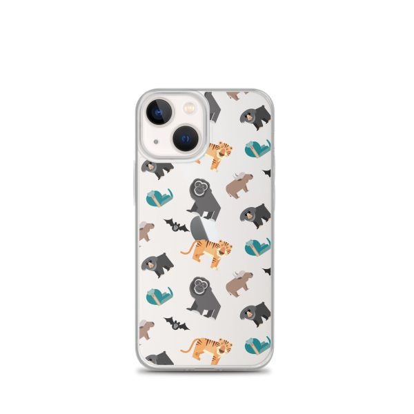 Asian Jungle Animals iPhone Clear Case