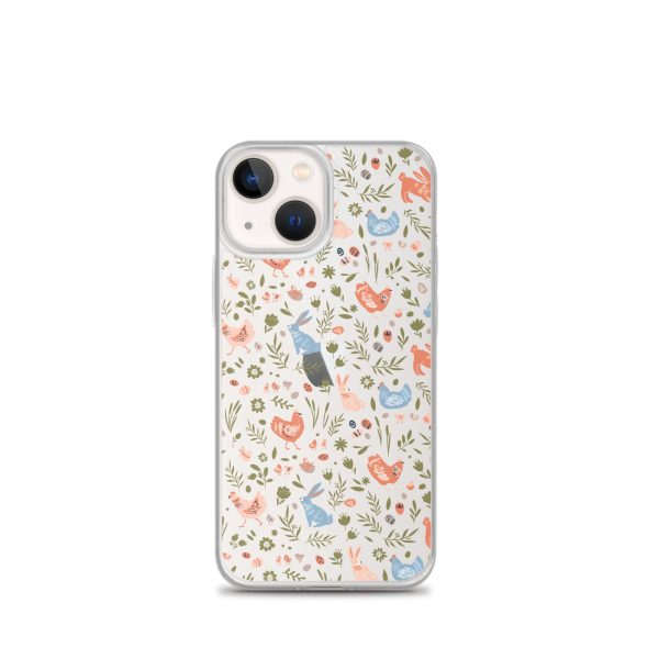 Bunnies and Hens Easter iPhone Clear Case