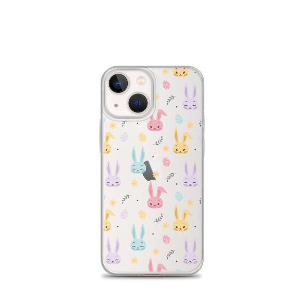 Colorful Bunnies Easter iPhone Clear Case