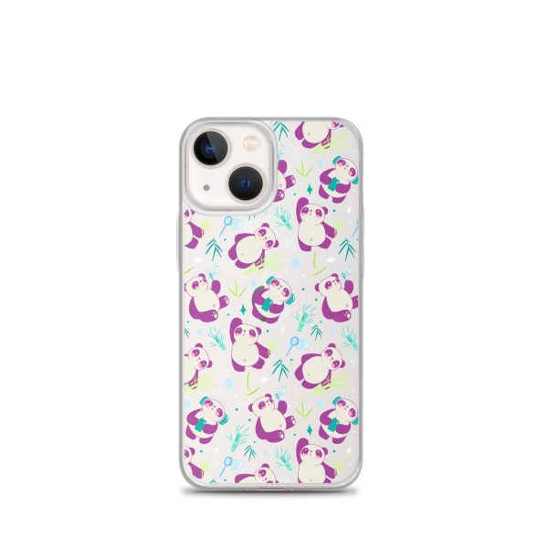 Cute Panda Bamboo iPhone Clear Case