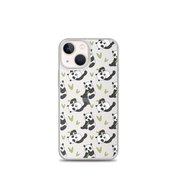 Cute Panda Bear iPhone Clear Case