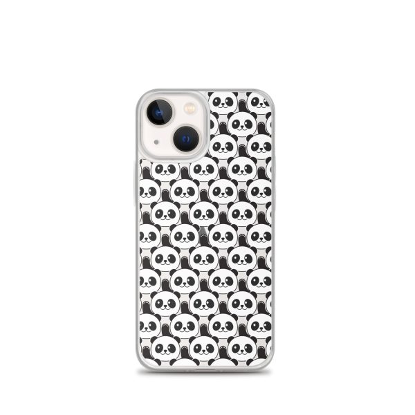 Cute Panda Bears iPhone Clear Case
