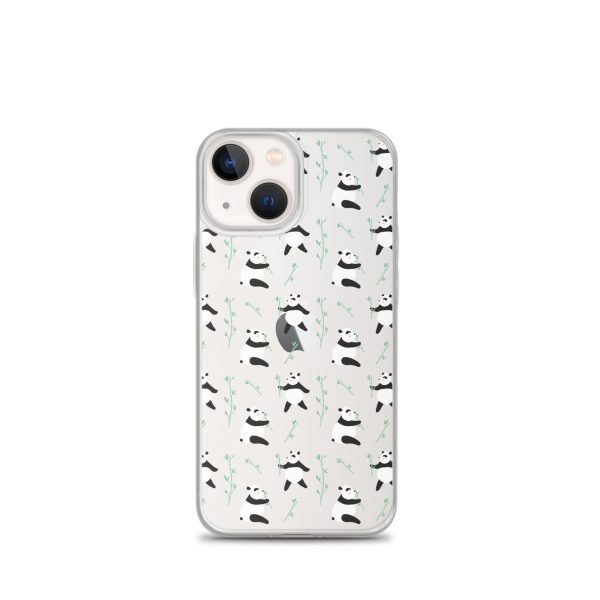 Cute Panda iPhone Clear Case