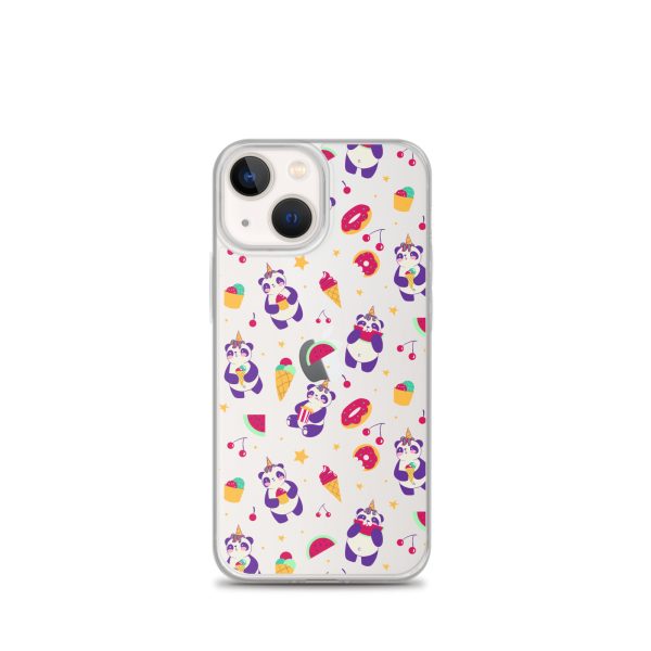 Cute Panda Sweets iPhone Clear Case