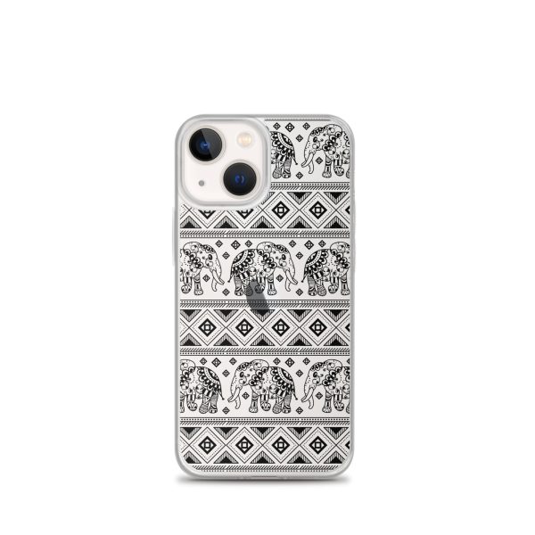 Elephant Mandala iPhone Clear Case