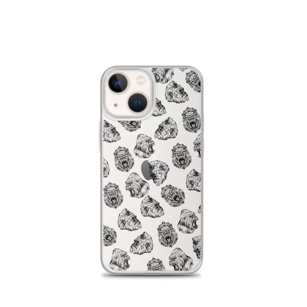 Illustrated Gorilla Seamless iPhone Clear Case