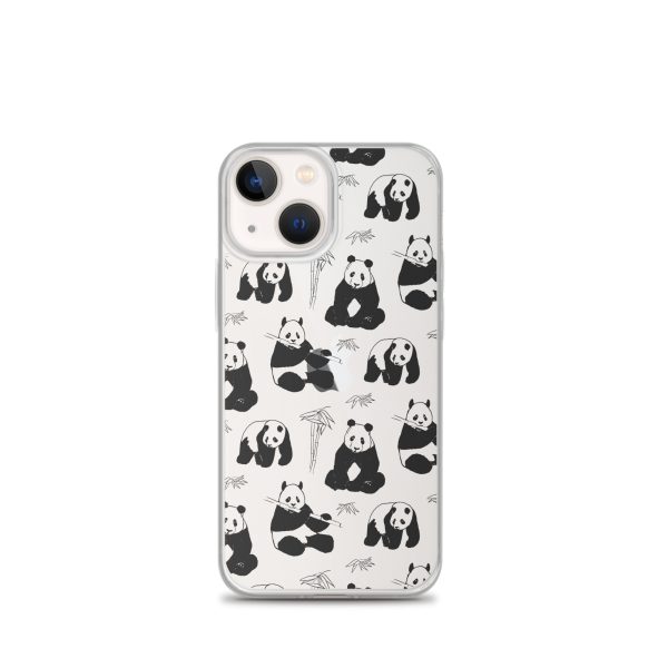 Panda Bears Bamboo iPhone Clear Case