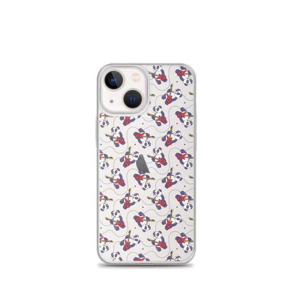 Panda Guitarist iPhone Clear Case