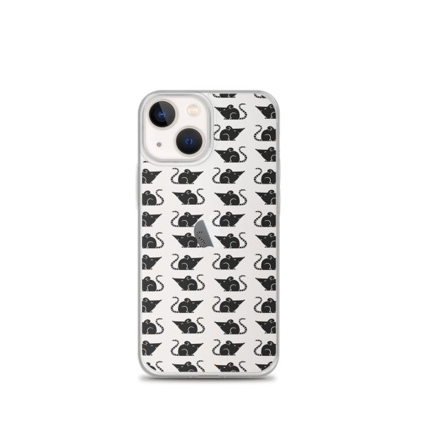Rat Silhouette iPhone Clear Case