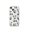 Watercolor Panda Bear iPhone Clear Case
